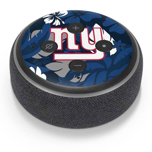 NFL New York Giants Tropical Print Amazon Echo Dot Skin