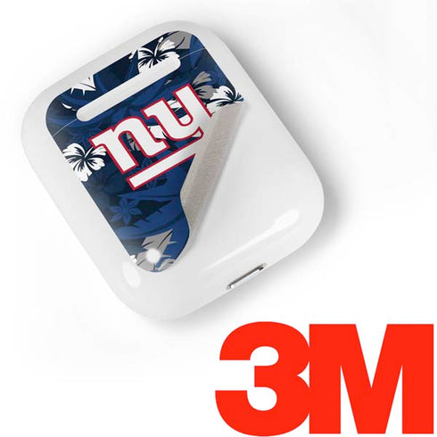 NFL New York Giants Tropical Print Apple AirPods Skin