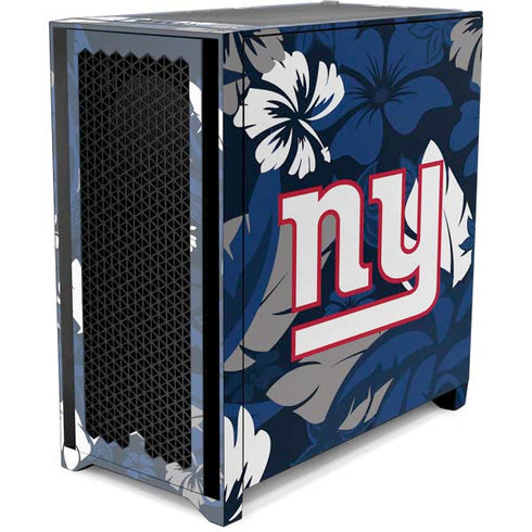 NFL New York Giants Tropical Print Corsair 4000D Tempered Glass Mid-Tower ATX Case Skin