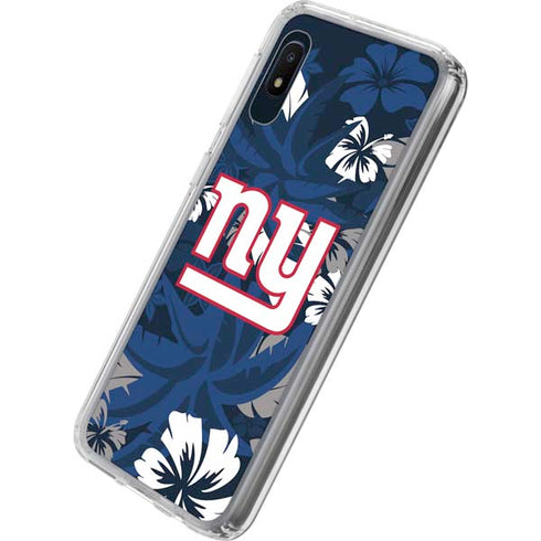 NFL New York Giants Tropical Print Galaxy A10e Clear Case