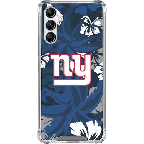 NFL New York Giants Tropical Print Galaxy A15 5G Clear Case