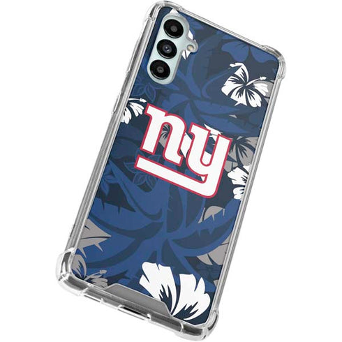 NFL New York Giants Tropical Print Galaxy A15 5G Clear Case
