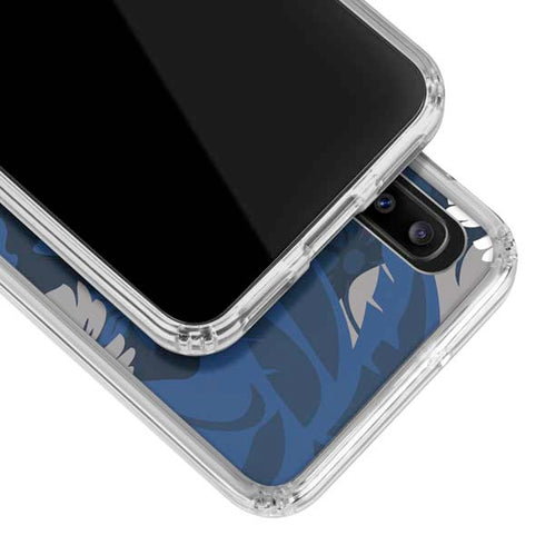 NFL New York Giants Tropical Print Galaxy A20 Clear Case