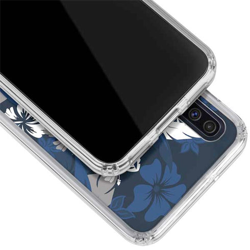 NFL New York Giants Tropical Print Galaxy A50 Clear Case