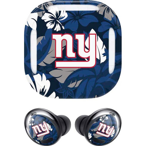 NFL New York Giants Tropical Print Galaxy Buds Pro Skin