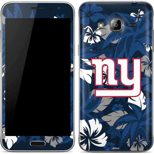 NFL New York Giants Tropical Print Galaxy J3 Skin