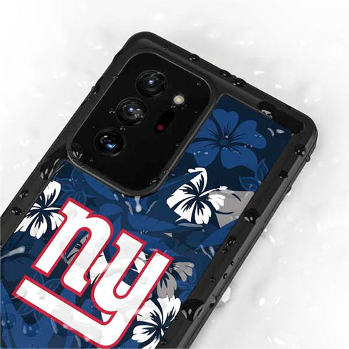 NFL New York Giants Tropical Print Galaxy Note20 Ultra 5G Waterproof Case