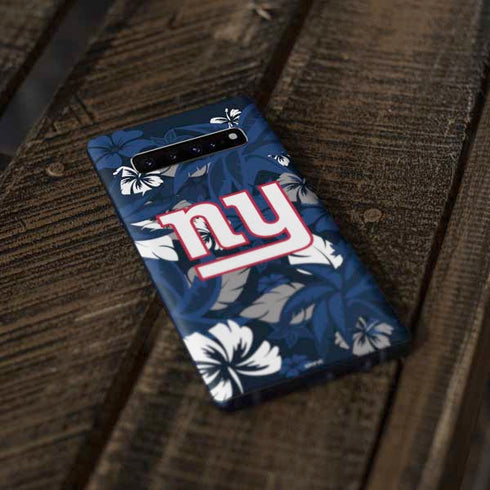 NFL New York Giants Tropical Print Galaxy S10 Plus Skin
