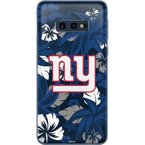 NFL New York Giants Tropical Print Galaxy S10e Skin