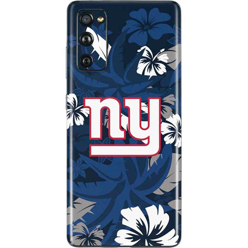 NFL New York Giants Tropical Print Galaxy S20 Fan Edition Skin