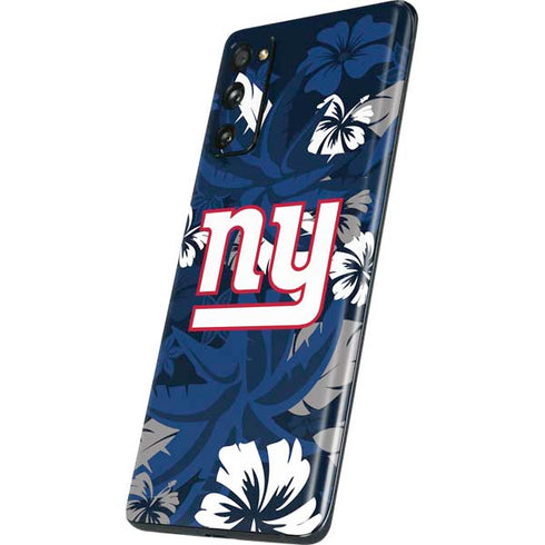 NFL New York Giants Tropical Print Galaxy S20 Fan Edition Skin