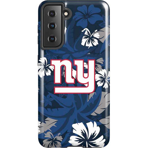NFL New York Giants Tropical Print Galaxy S21 5G Pro Case