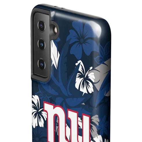 NFL New York Giants Tropical Print Galaxy S21 Plus 5G Pro Case