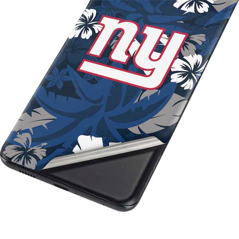 NFL New York Giants Tropical Print Galaxy S21 Ultra 5G Skin