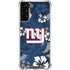 NFL New York Giants Tropical Print Galaxy S22 Plus Clear Case