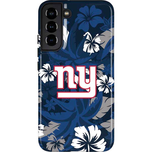 NFL New York Giants Tropical Print Galaxy S22 Plus Pro Case