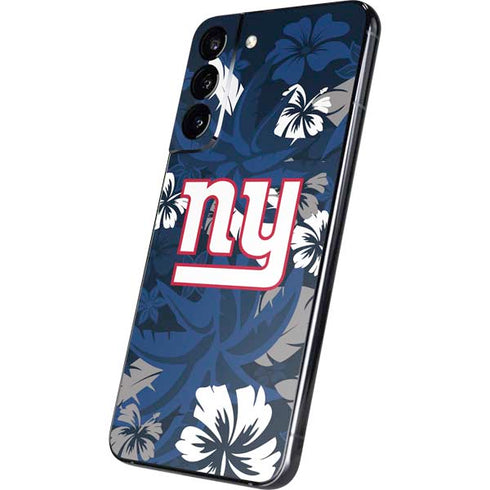 NFL New York Giants Tropical Print Galaxy S22 Plus Skin
