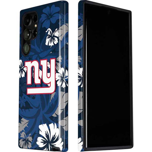 NFL New York Giants Tropical Print Galaxy S22 Ultra Pro Case