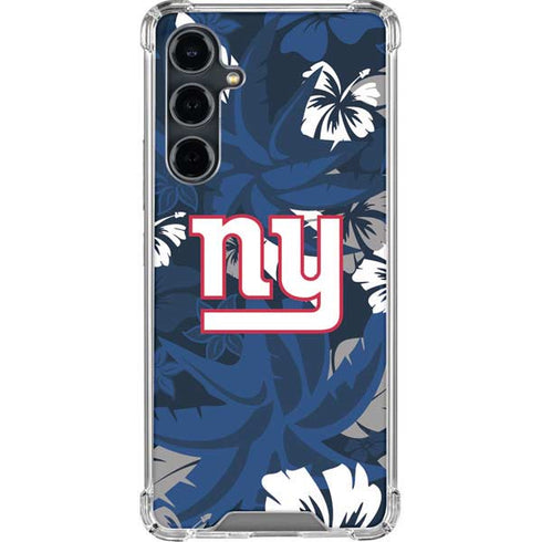 NFL New York Giants Tropical Print Galaxy S23 FE Clear Case