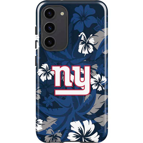 NFL New York Giants Tropical Print Galaxy S23 Plus Pro Case