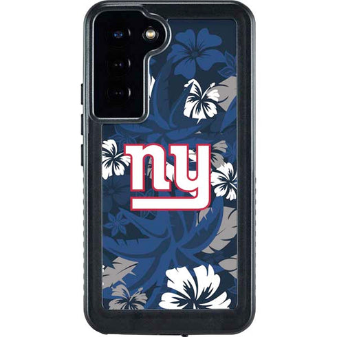 NFL New York Giants Tropical Print Galaxy S23 Plus Waterproof Case
