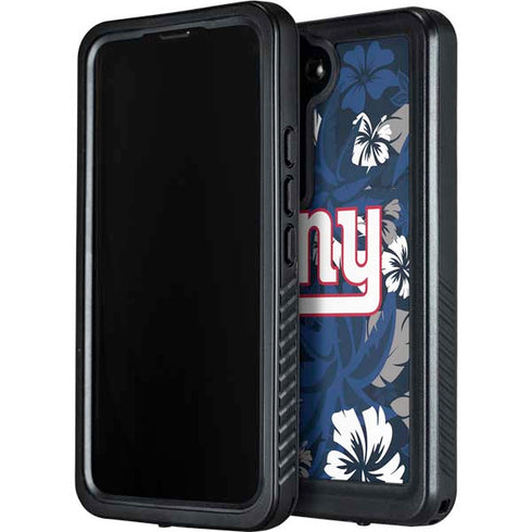 NFL New York Giants Tropical Print Galaxy S23 Waterproof Case