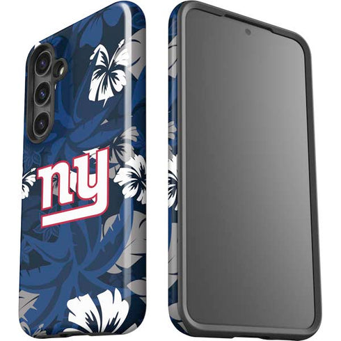 NFL New York Giants Tropical Print Galaxy S24 Plus Impact Case