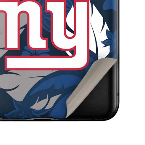 NFL New York Giants Tropical Print Galaxy Z Flip Skin