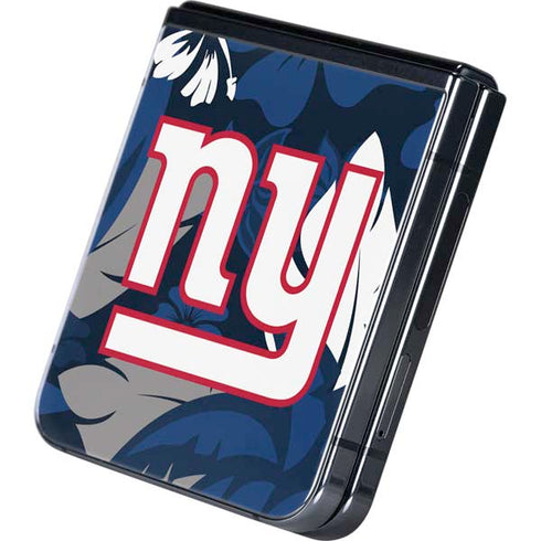 NFL New York Giants Tropical Print Galaxy Z Flip5 5G Skin