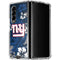 NFL New York Giants Tropical Print Galaxy Z Fold4 5G Clear Case
