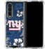 NFL New York Giants Tropical Print Galaxy Z Fold4 5G Clear Case