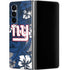 NFL New York Giants Tropical Print Galaxy Z Fold4 5G Skin