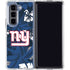 NFL New York Giants Tropical Print Galaxy Z Fold5 5G Clear Case