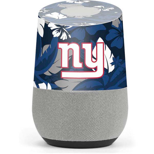 NFL New York Giants Tropical Print Google Home Skin