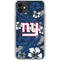 NFL New York Giants Tropical Print iPhone 11 Clear Case