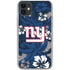 NFL New York Giants Tropical Print iPhone 11 Clear Case