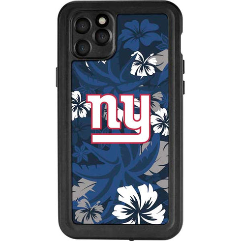 NFL New York Giants Tropical Print iPhone 11 Pro Max Waterproof Case