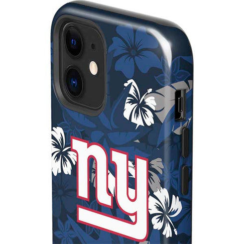 NFL New York Giants Tropical Print iPhone 12 Impact Case