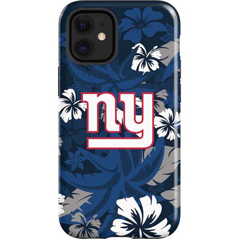 NFL New York Giants Tropical Print iPhone 12 Mini Impact Case