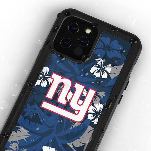 NFL New York Giants Tropical Print iPhone 12 Pro Waterproof Case