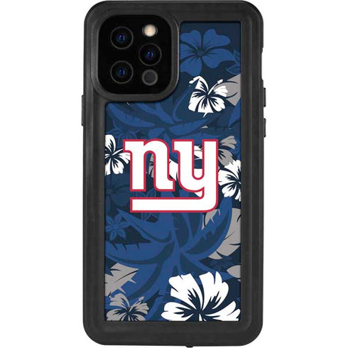 NFL New York Giants Tropical Print iPhone 12 Pro Waterproof Case