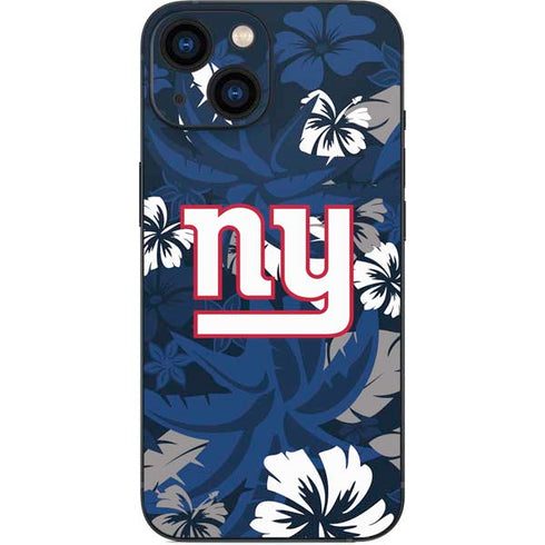 NFL New York Giants Tropical Print iPhone 13 Mini Skin
