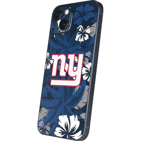 NFL New York Giants Tropical Print iPhone 15 Plus Skin