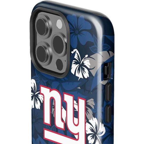 NFL New York Giants Tropical Print iPhone 15 Pro Impact Case
