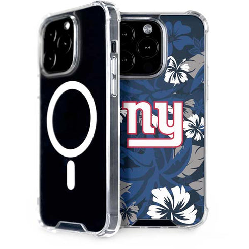 NFL New York Giants Tropical Print iPhone 15 Pro MagSafe Case