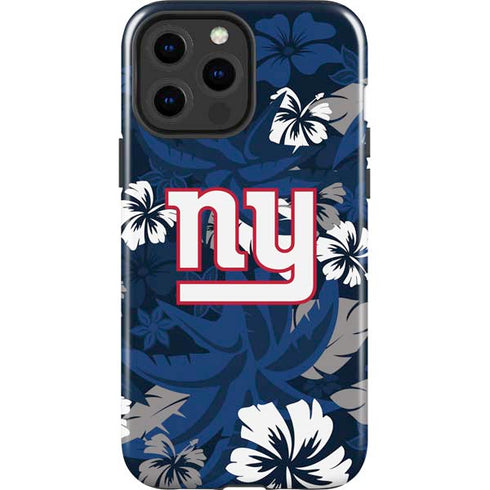 NFL New York Giants Tropical Print iPhone 15 Pro Max Impact Case