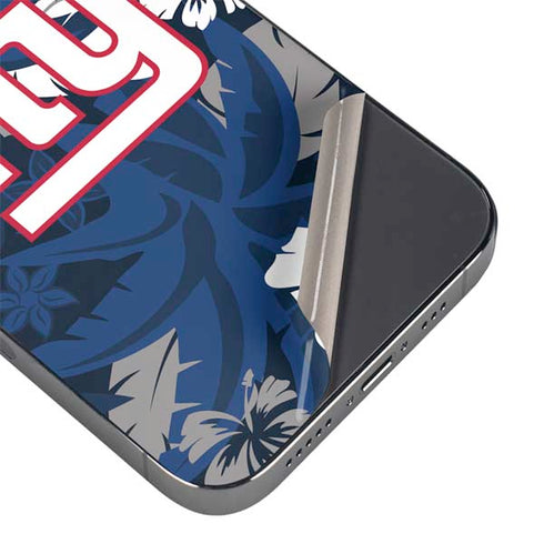 NFL New York Giants Tropical Print iPhone 14 Pro Skin