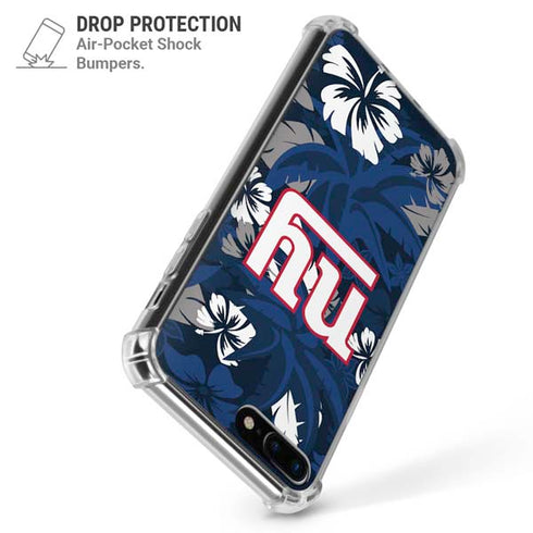 NFL New York Giants Tropical Print iPhone 7/8 Plus Clear Case