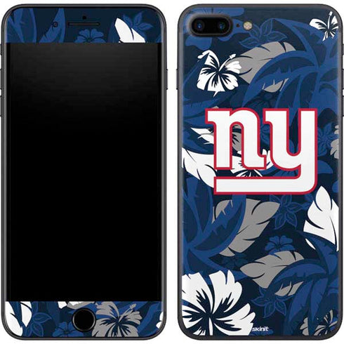 NFL New York Giants Tropical Print iPhone 8 Plus Skin