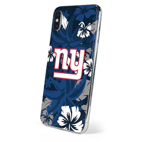 NFL New York Giants Tropical Print iPhone X Skin